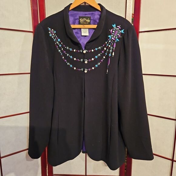 VNTG Bob Mackie Wearable Art Designer Jacket - Picture 1 of 8